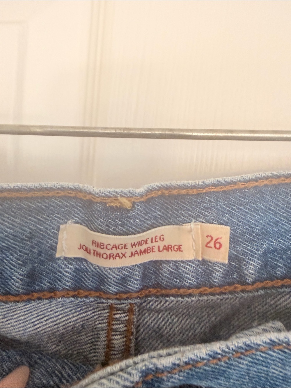 Levi's Light Blue Wide Leg Jeans - Picture 4 of 6